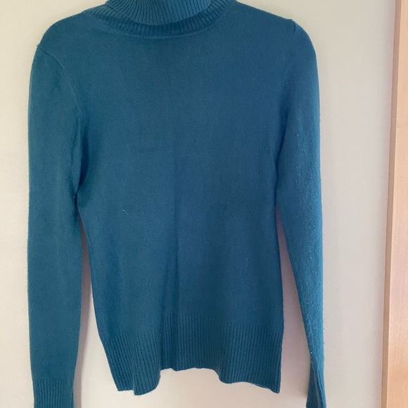 J Crew 100% cashmere size small blue/green - Picture 4 of 4